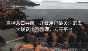 直播入口导航｜开云用户最关注的五大联赛比赛整理，云开平台
