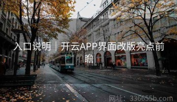 入口说明｜开云APP界面改版亮点前瞻